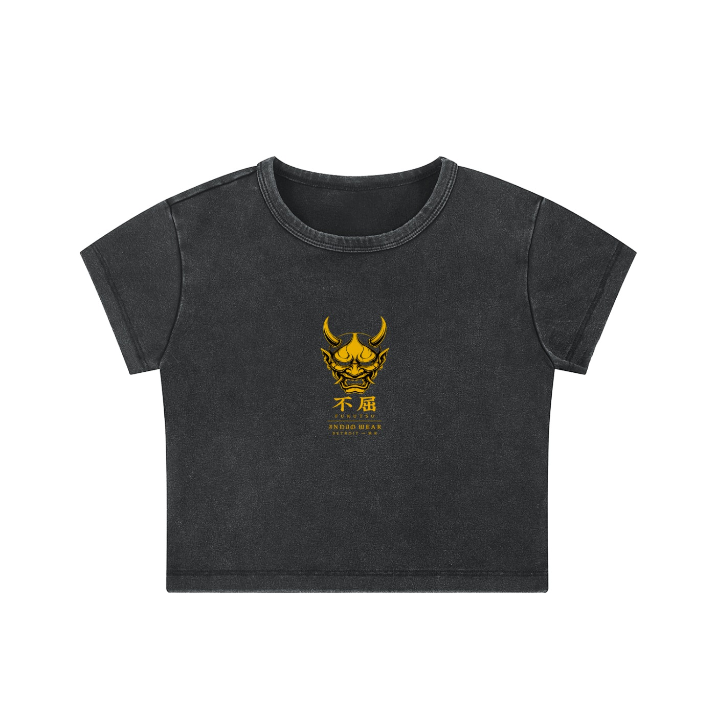 Snow Washed Crop Top Japanese Logo
