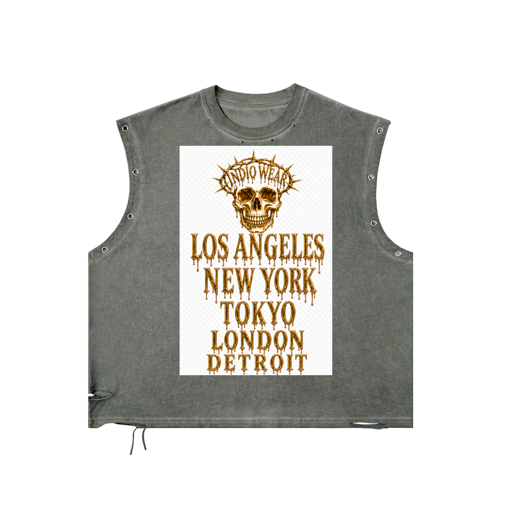 Distressed Bronz Indio Wear Shirt
