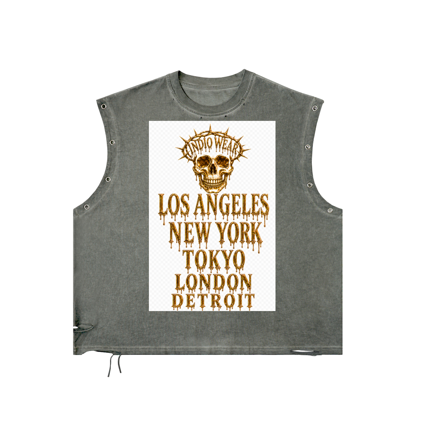 Distressed Bronz Indio Wear Shirt